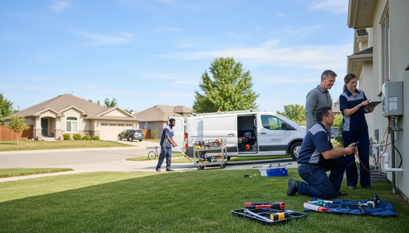 Tankless water heater service in Beckemeyer, IL